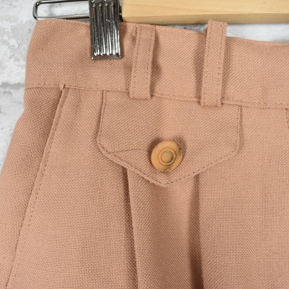 Vintage salmon pink high waisted women's shorts - Picture 7 of 8